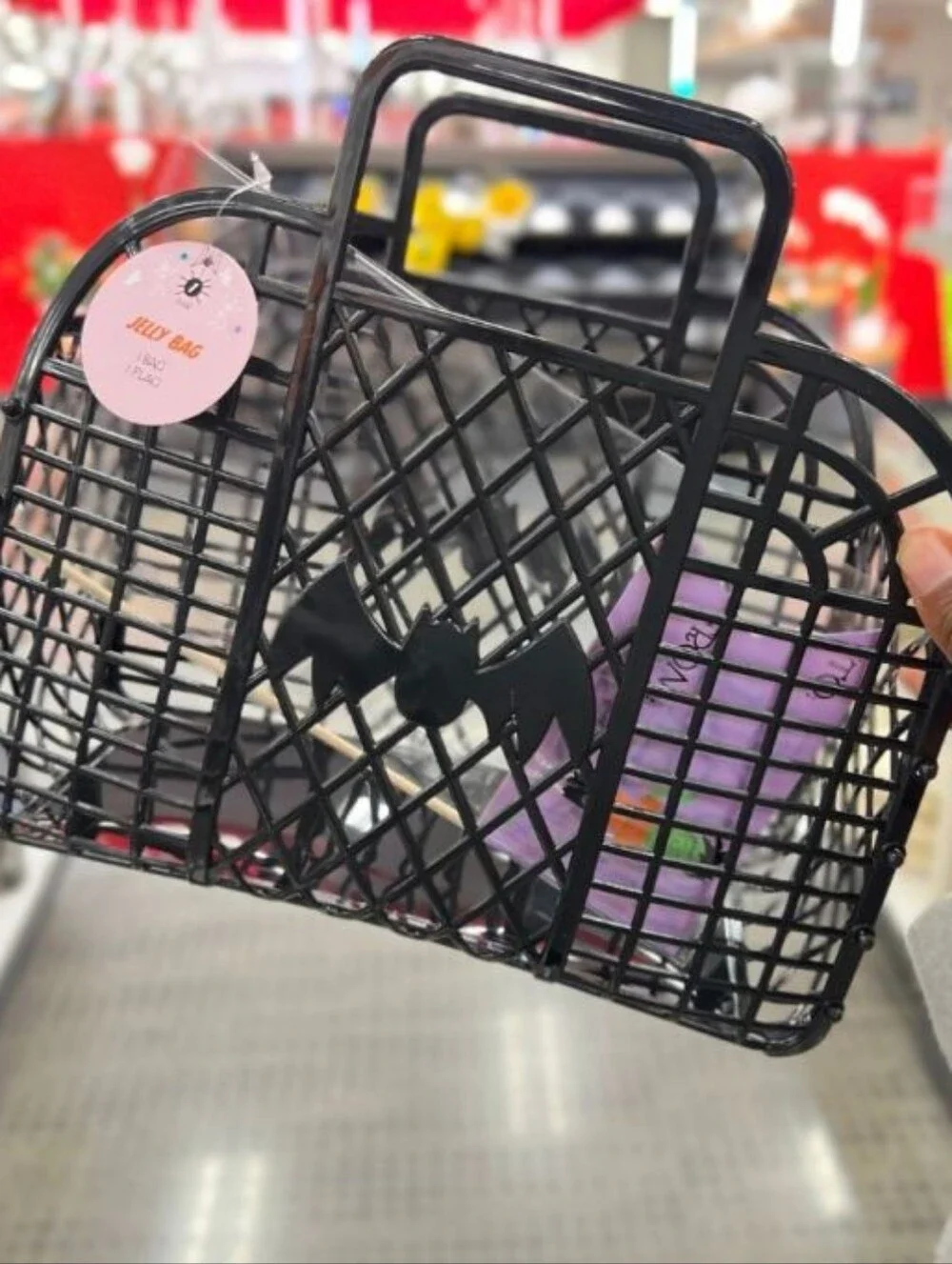 Target | Black Bat Jelly Bag and Light-Up Ghost Necklace Halloween Boo Basket